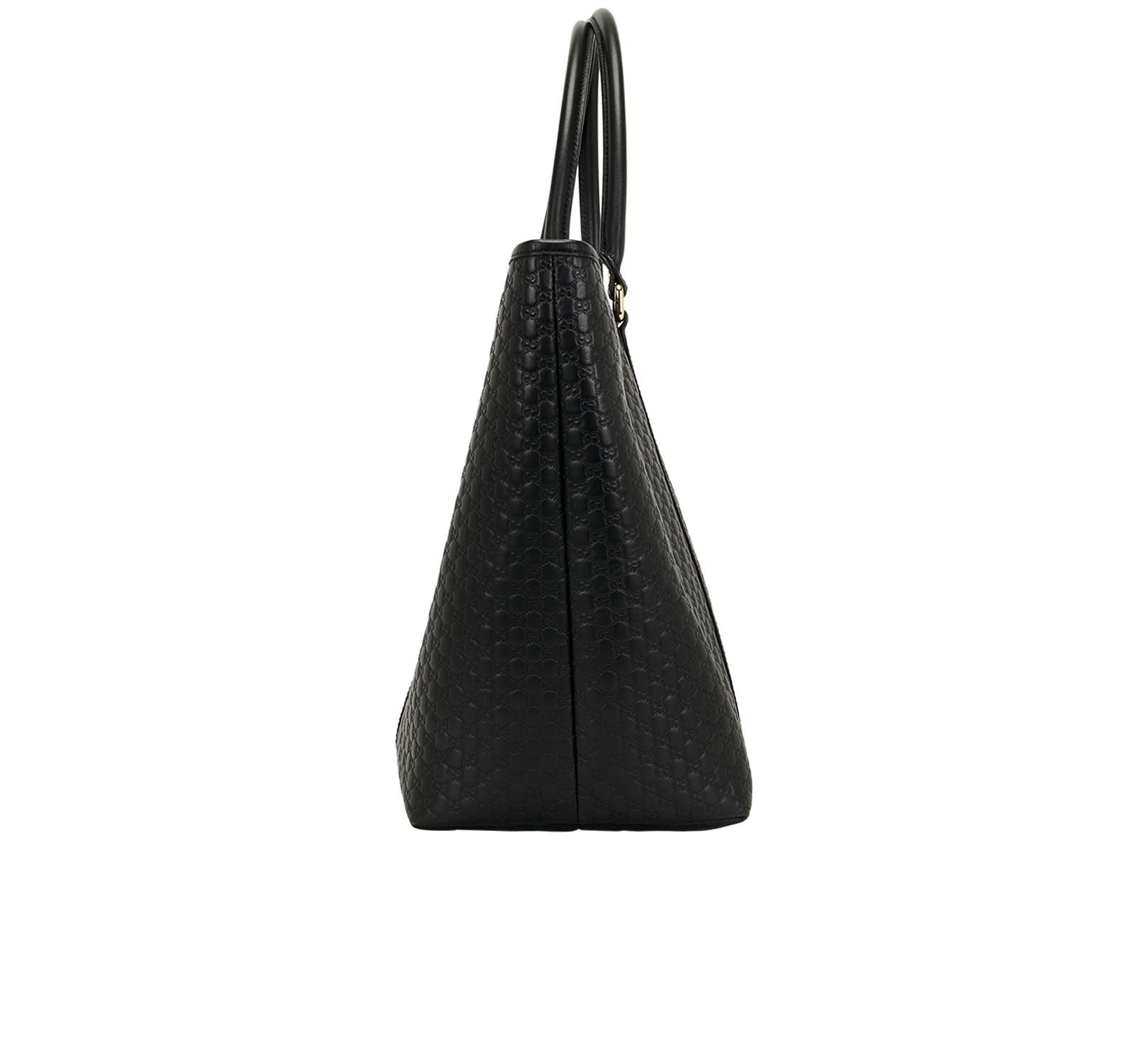 Microguccissima Tote, &pound;595, Handbags, Black, Leather, Bottom view